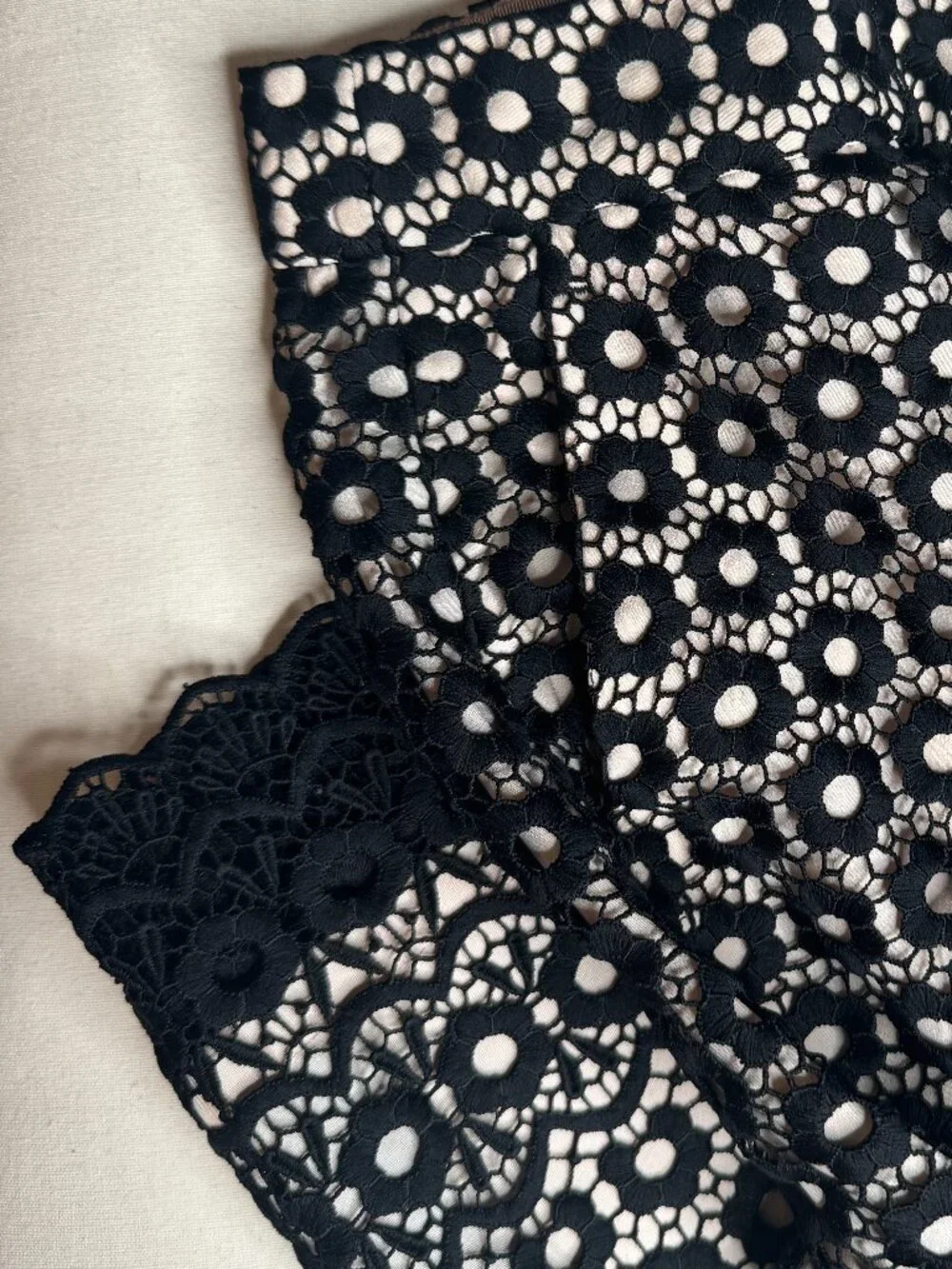 Like New, J Crew Daisy Lace Black Lace Pants, Size 2P